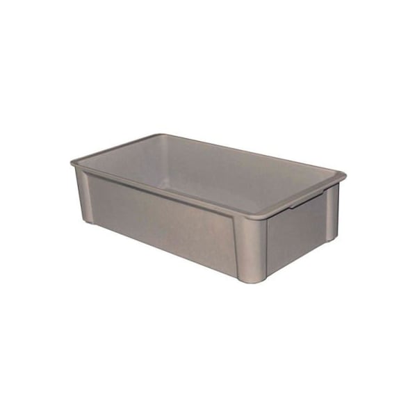 Mfg Tray Stackable Storage Tote, 22-3/8 in L x 12 in W x 6 in H, Gray, Fiberglass 8083085136 - main